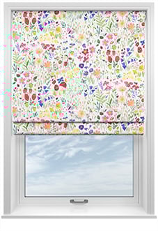 Wee Blue Bell Secret Garden, Rose - Twist&Fit Roman Blind